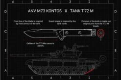 ANV M73 Kontos Stonewashed M73-003 Survival Knife -Cheap Nippon Knife Store ANVM73 003 09 anv knives