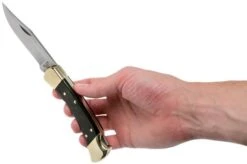 Buck 110 Folding Hunter, With Finger Grooves -Cheap Nippon Knife Store BUCK0110BRSFG B 08 buck v201907