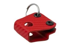 Clip And Carry Kydex Keychain Sheath Gerber Dime, Leatherman Squirt, Carbon Fiber Red GDIME-CF-RED Keychain Holster -Cheap Nippon Knife Store CAGDIME CF RED 03 clipandcarry