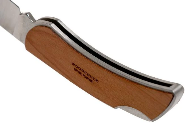 Case X Woodchuck Executive Lockback Brushed Stainless, Giraffe, 64320, M1300L SS Pocket Knife 5 Case X Woodchuck Executive Lockback Brushed Stainless, Giraffe, 64320, M1300L SS Pocket Knife - Image 5