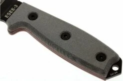 ESEE Model 3 Black Blade, Grey Handle 3P-KO Survival Knife Without Sheath -Cheap Nippon Knife Store EE ESEE 3P KO 03 esee knives model 3 grijs ee esee 3p ko d3