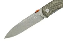 Fox Knives The Sicilian, Satin Green Micarta FX-525MI Pocket Knife, Bob Terzuola Design -Cheap Nippon Knife Store FOFX 525MI 03 fox