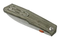 Fox Knives The Sicilian, Satin Green Micarta FX-525MI Pocket Knife, Bob Terzuola Design -Cheap Nippon Knife Store FOFX 525MI 04 fox