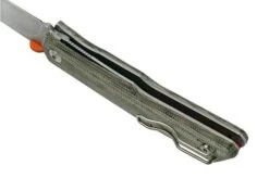 Fox Knives The Sicilian, Satin Green Micarta FX-525MI Pocket Knife, Bob Terzuola Design -Cheap Nippon Knife Store FOFX 525MI 05 fox