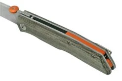 Fox Knives The Sicilian, Satin Green Micarta FX-525MI Pocket Knife, Bob Terzuola Design -Cheap Nippon Knife Store FOFX 525MI 07 fox