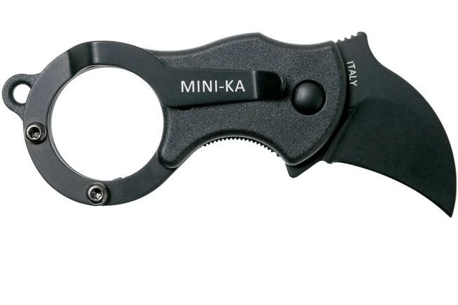 Fox Mini-Ka Folding Black W. Black Blade 2 Fox Mini-Ka Folding Black W. Black Blade - Image 2