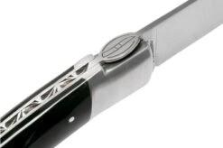 Le Thiers Gentleman Polished Buffalo Horn T9PCN Pocket Knife By Fontenille Pataud -Cheap Nippon Knife Store FPT9PCN 06 fontenille pataud