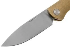 GiantMouse ACE Farley Brass, Satin Pocket Knife, Ansø And Voxnaes Design -Cheap Nippon Knife Store GM FL B 03 giantmouse