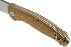 GiantMouse ACE Farley Brass, Satin Pocket Knife, Ansø And Voxnaes Design -Cheap Nippon Knife Store GM FL B 07 giantmouse