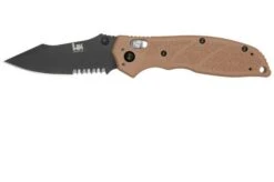 Heckler & Koch Exemplar 54153 Dark Earth Serrated, Pocket Knife