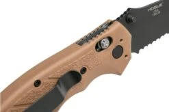 Heckler & Koch Exemplar 54153 Dark Earth Serrated, Pocket Knife -Cheap Nippon Knife Store HE54153 06 hecklerkoch