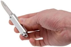 The James Brand Elko, Silver + Satin Pocket Knife -Cheap Nippon Knife Store JAKELK1001 07 the james brand jakelk1001 07