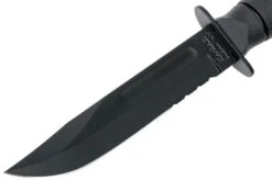 KA-BAR Short Fighting Knife 1259 Serrated, Kraton Handle, Fixed Knife -Cheap Nippon Knife Store KA1259 03 ka bar