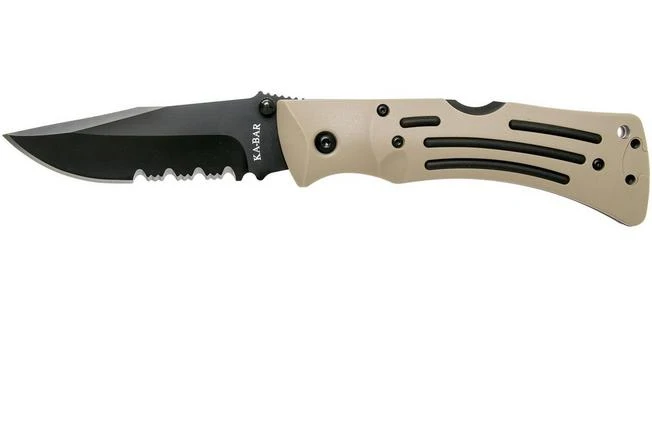 KA-BAR Mule Folder Desert Tan 3053 Pocket Knife 1 KA-BAR Mule Folder Desert Tan 3053 Pocket Knife