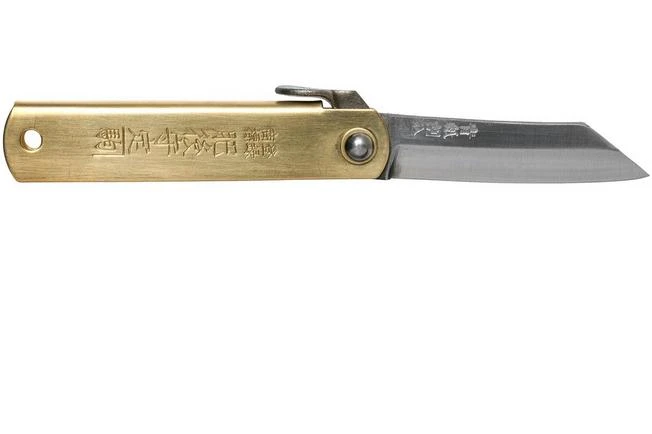 Higonokami Pocket Knife 5 Cm HIGO75RS, SK-carbon Steel, Messing 2 Higonokami Pocket Knife 5 Cm HIGO75RS, SK-carbon Steel, Messing - Image 2