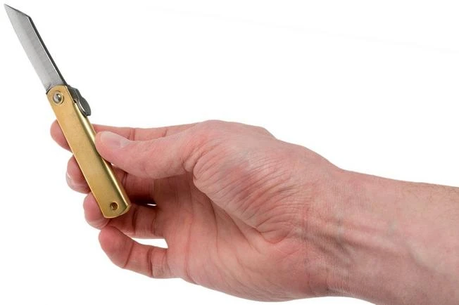 Higonokami Pocket Knife 5 Cm HIGO75RS, SK-carbon Steel, Messing 7 Higonokami Pocket Knife 5 Cm HIGO75RS, SK-carbon Steel, Messing - Image 7