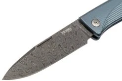 LionSteel Thrill TL-D-BL Damascus, Blue Titanium Integral Slipjoint Pocket Knife -Cheap Nippon Knife Store LI TL D BL 03 lionsteel