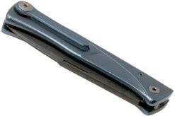 LionSteel Thrill TL-D-BL Damascus, Blue Titanium Integral Slipjoint Pocket Knife -Cheap Nippon Knife Store LI TL D BL 06 lionsteel