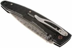 Mcusta Tsuchi Large, Handle/blade: Black Steel And Damascus -Cheap Nippon Knife Store MC114BD 04 mcusta tsuchi zwart aluminium damast mc114bd d4