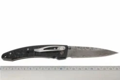 Mcusta Tsuchi Large, Handle/blade: Black Steel And Damascus -Cheap Nippon Knife Store MC114BD 06 mcusta tsuchi zwart aluminium damast mc114bd d6