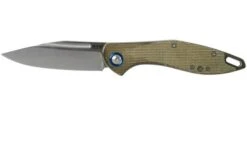 MKM Fara MY01-GC Green Micarta Pocket Knife, Lucas Burnley Design