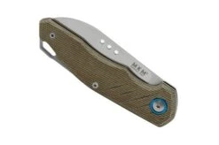 MKM Root RT-GC Satin Green Canvas Micarta Pocket Knife, Jens Anso Design -Cheap Nippon Knife Store MMK RT GC 06 mkm