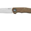 MKM Root RT-NC Satin Natural Canvas Micarta Pocket Knife, Jens Anso Design