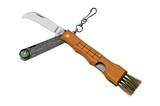 Mercury Mico 2 9M2UFC Olive Wood, Mushroom Knife With Compass 1 Mercury Mico 2 9M2UFC Olive Wood, Mushroom Knife With Compass