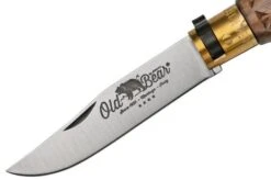 Old Bear Classical Carved Walnut M, 9307-19-LNI Pocket Knife -Cheap Nippon Knife Store OB9307 19 LNI 03 oldbear