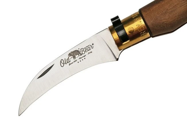 Old Bear Mushroom Walnut M, 9387-19-LN Mushroom Knife 3 Old Bear Mushroom Walnut M, 9387-19-LN Mushroom Knife - Image 3