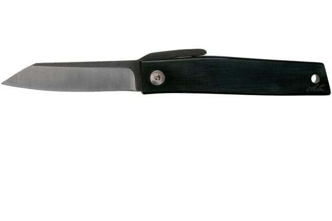 Ohta FK7 Higonokami-pocket Knife, Black Canvas Micarta 1 Ohta FK7 Higonokami-pocket Knife, Black Canvas Micarta