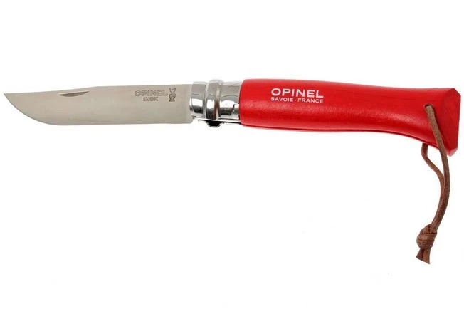 Opinel Trekking Pocket Knife No. 08, Red 1 Opinel Trekking Pocket Knife No. 08, Red