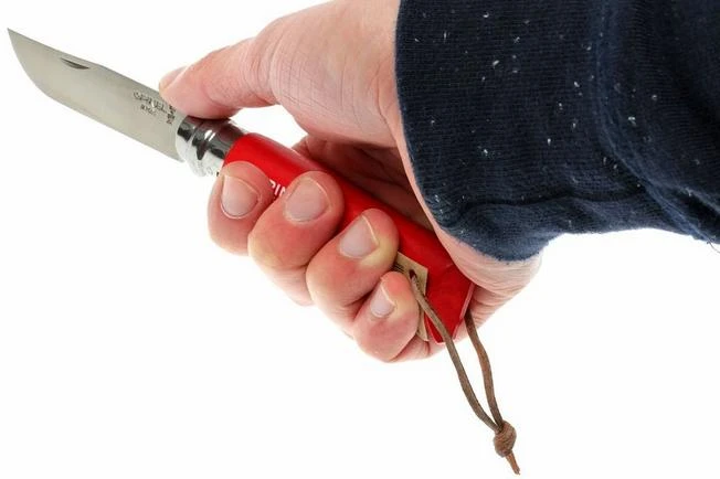 Opinel Trekking Pocket Knife No. 08, Red 5 Opinel Trekking Pocket Knife No. 08, Red - Image 5