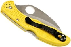 Spyderco Tasman Salt 2 C106SYL2 Pocket Knife, Yellow -Cheap Nippon Knife Store SPC106SYL2 04 spyderco spc106syl2 04