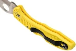 Spyderco Tasman Salt 2 C106SYL2 Pocket Knife, Yellow -Cheap Nippon Knife Store SPC106SYL2 05 spyderco spc106syl2 05