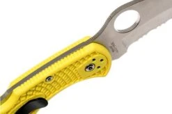 Spyderco Tasman Salt 2 C106SYL2 Pocket Knife, Yellow -Cheap Nippon Knife Store SPC106SYL2 06 spyderco spc106syl2 06
