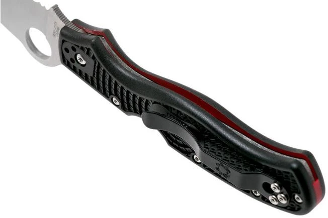 Spyderco Rescue 3 Thin Red Line C14FSBKRD3 Serrated Rescue Knife 5 Spyderco Rescue 3 Thin Red Line C14FSBKRD3 Serrated Rescue Knife - Image 5