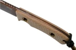 TRC Knives South Pole Apocalypse Finish 2020 Biohazard Edition, Elmax, Natural Canvas Micarta, Survival Knife -Cheap Nippon Knife Store TI SP BCM 2020 05 trc knives