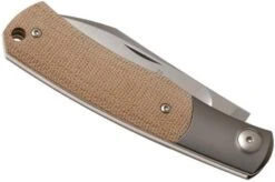 Viper Hug V5992CN Natural Canvas Micarta Pocket Knife, Sacha Thiel Design -Cheap Nippon Knife Store VPV5992CN 04 viper