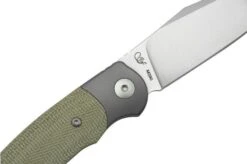 Viper Twin, V6002CG, Satin M390, Green Canvas Micarta Pocket Knife, Fabrizio Silvestrelli Design -Cheap Nippon Knife Store VPV6002CG 05 viper