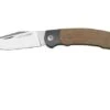 Viper Twin, V6002CN, Satin M390, Natural Canvas Micarta Pocket Knife, Fabrizio Silvestrelli Design